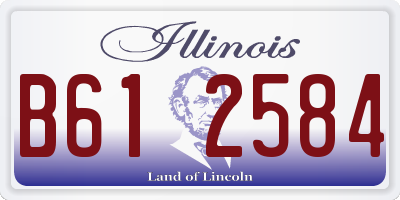 IL license plate B612584