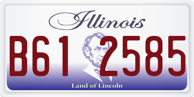 IL license plate B612585