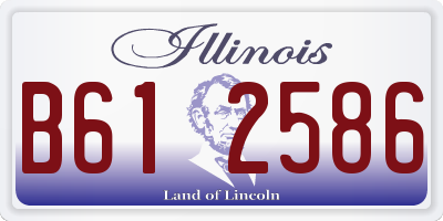 IL license plate B612586