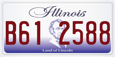 IL license plate B612588