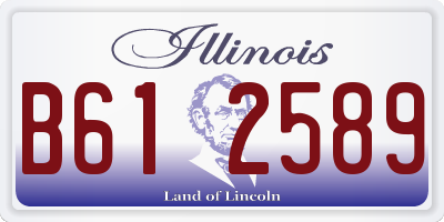 IL license plate B612589