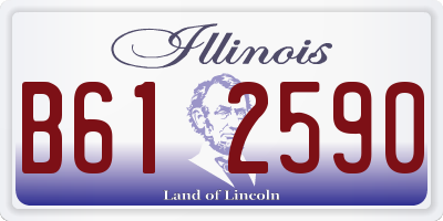IL license plate B612590