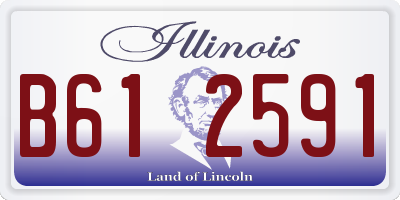 IL license plate B612591