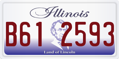 IL license plate B612593