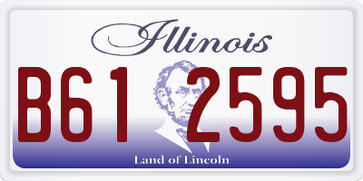 IL license plate B612595