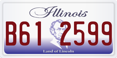 IL license plate B612599