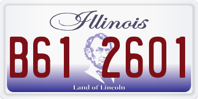 IL license plate B612601