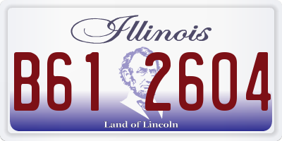 IL license plate B612604