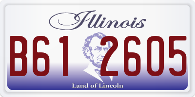 IL license plate B612605