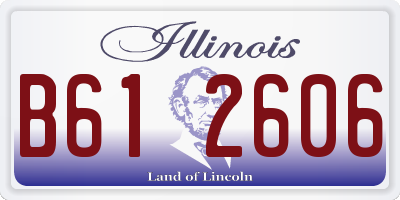 IL license plate B612606