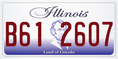 IL license plate B612607