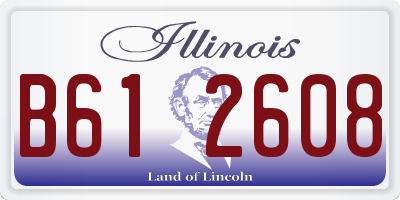 IL license plate B612608