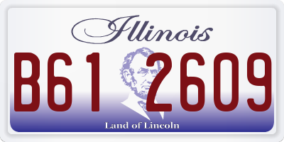 IL license plate B612609