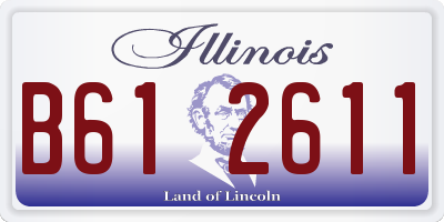 IL license plate B612611