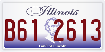 IL license plate B612613