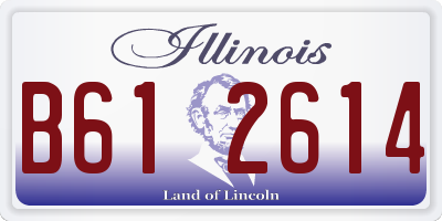 IL license plate B612614