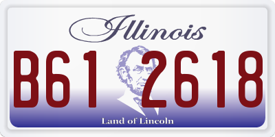 IL license plate B612618