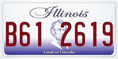 IL license plate B612619