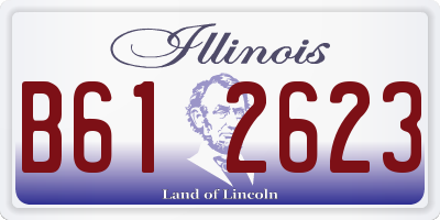 IL license plate B612623