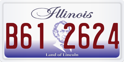 IL license plate B612624