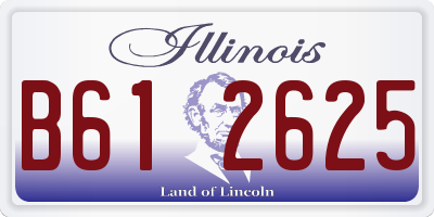 IL license plate B612625
