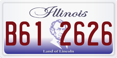 IL license plate B612626