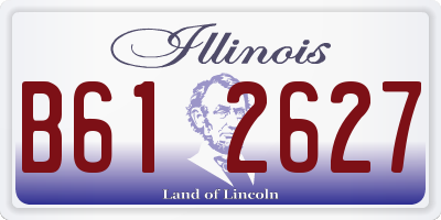 IL license plate B612627