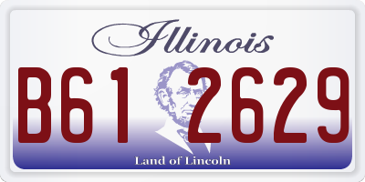 IL license plate B612629