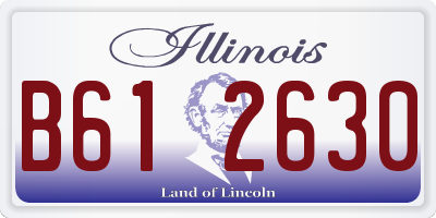 IL license plate B612630
