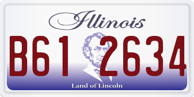 IL license plate B612634