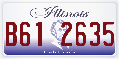 IL license plate B612635