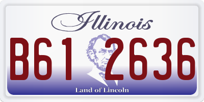 IL license plate B612636