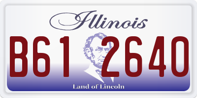 IL license plate B612640