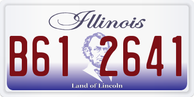 IL license plate B612641