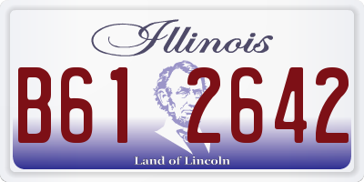 IL license plate B612642