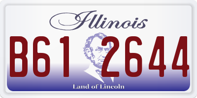 IL license plate B612644