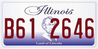 IL license plate B612646