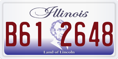 IL license plate B612648