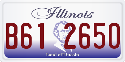 IL license plate B612650