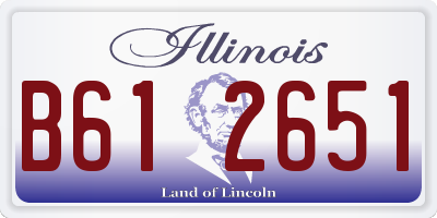 IL license plate B612651