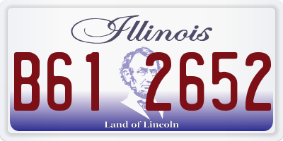 IL license plate B612652