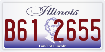IL license plate B612655