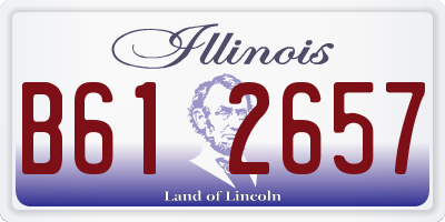 IL license plate B612657