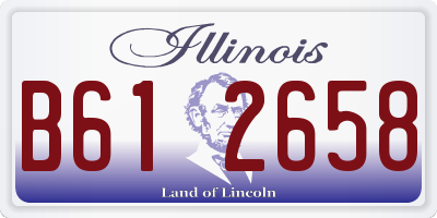 IL license plate B612658