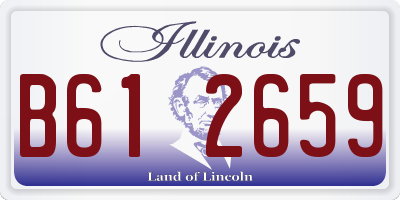 IL license plate B612659