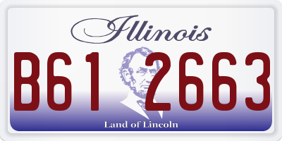 IL license plate B612663