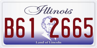 IL license plate B612665