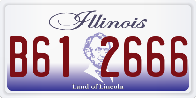 IL license plate B612666