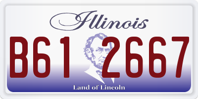 IL license plate B612667