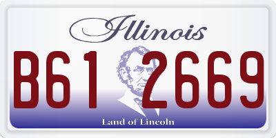 IL license plate B612669